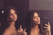 Nagie selfie Ratajkowski i Kardashian