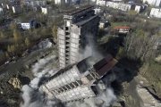 Spektakularne burzenie dynamitem w Sosnowcu