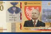 Banknot 20 zł z Lechem Kaczyńskim wyróżniony w specjalnym konkursie międzynarodowym