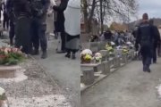 Romowie urządzili libację na cmentarzu. Zaatakowali funkcjonariuszy