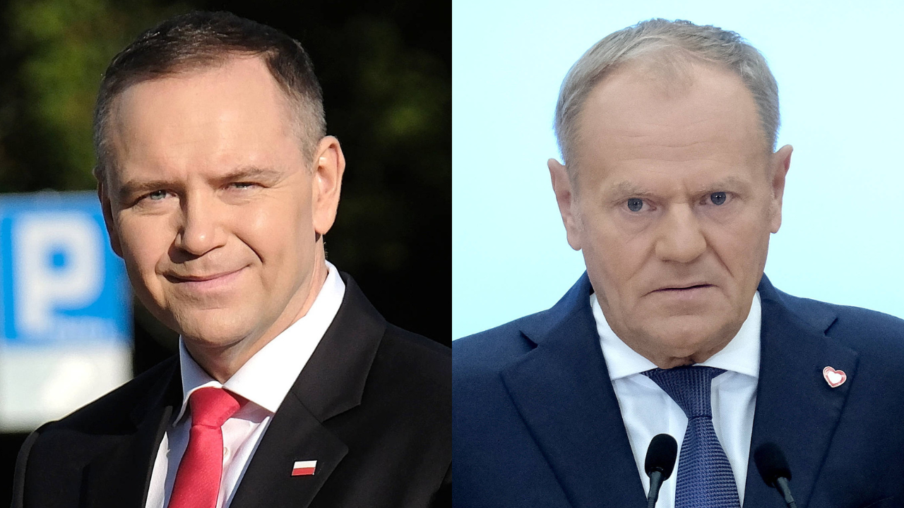 Karol Nawrocki i Donald Tusk Karol Nawrocki i Donald Tusk