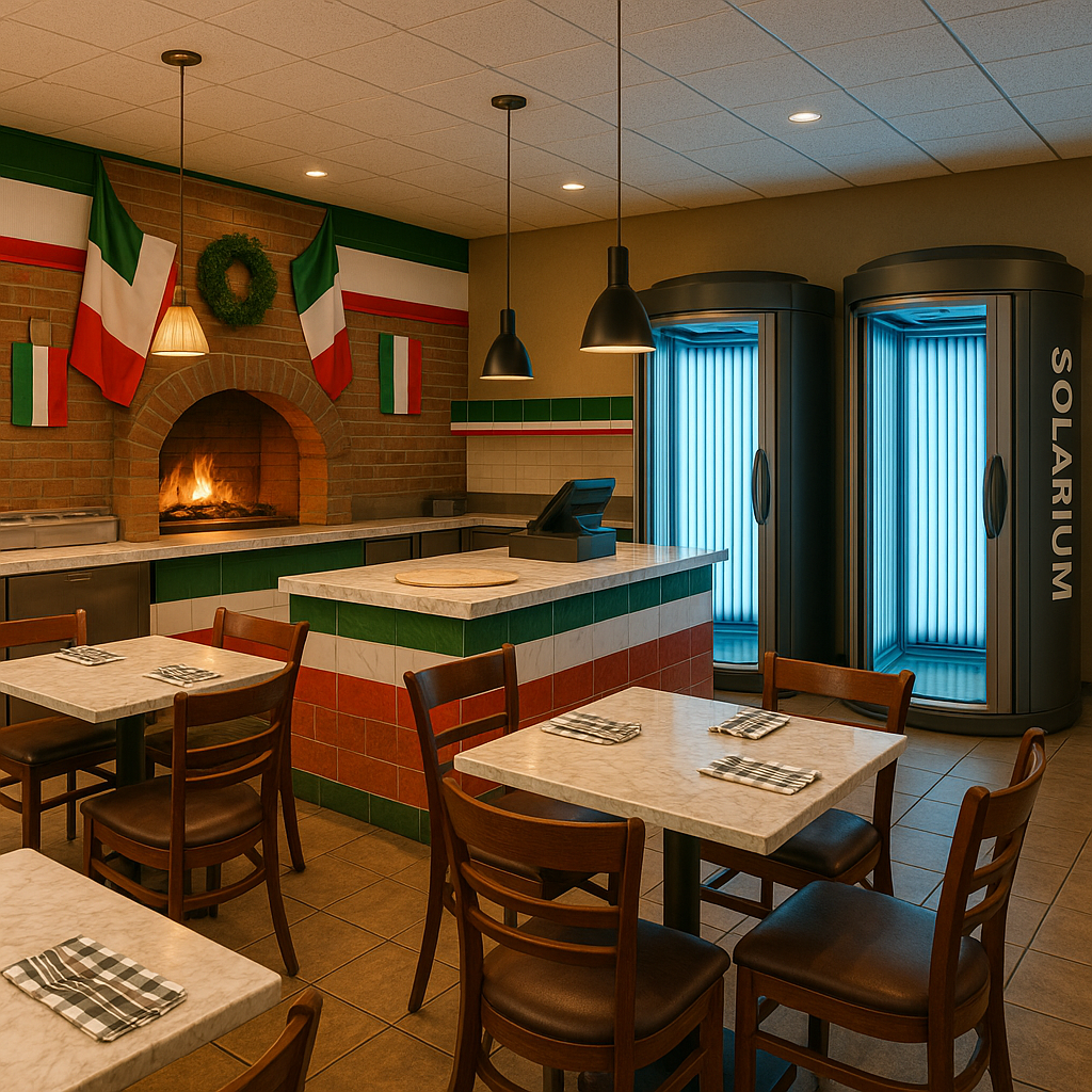 Pizzeria z solarium zdjęcie poglądowe Pizzeria z solarium zdjęcie poglądowe