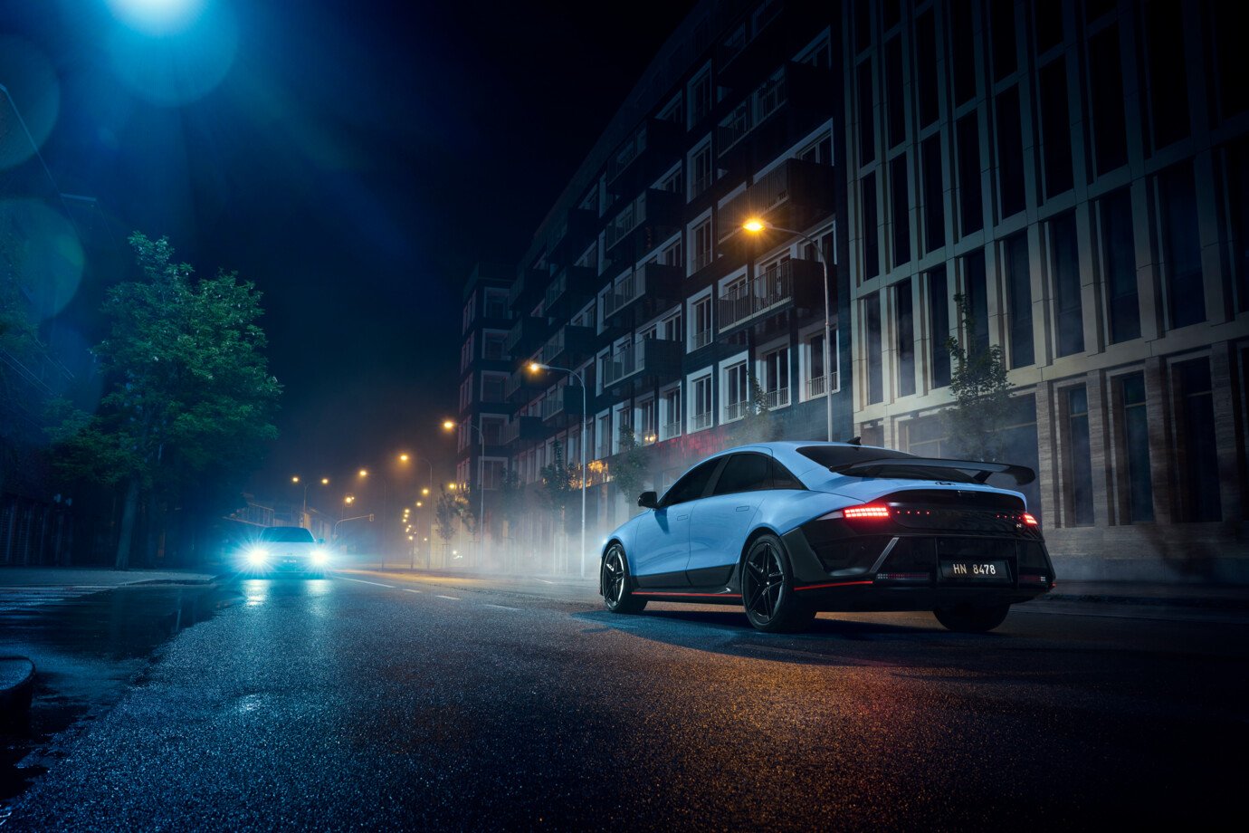 hyundai-ioniq-6-n-goodwood-debut-night-rear-quarter hyundai-ioniq-6-n-goodwood-debut-night-rear-quarter