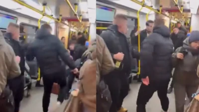 Poznań tramwaj bójka