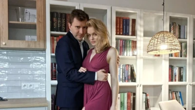 Łukasz Schreiber z żoną Łukasz Schreiber z żoną