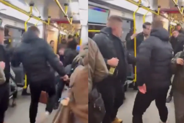 Poznań tramwaj bójka